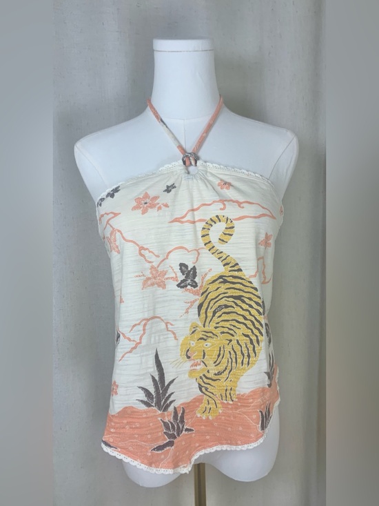 Kimchi Blue Tops - Urban Outfitters Kimchi Blue Tiger Halter Tank Top | Y2K Boho Graphic Cotton XL